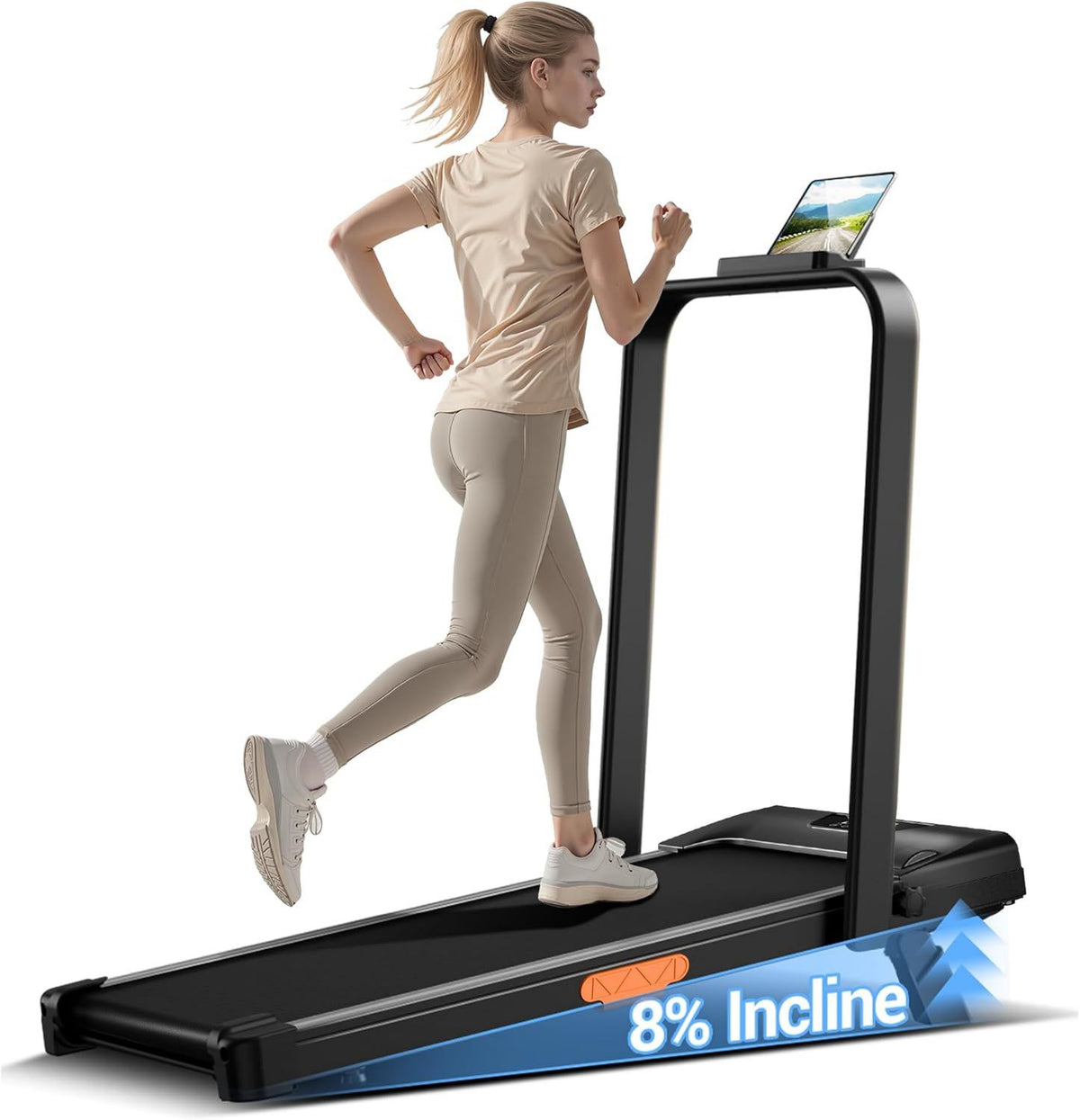 Tapis de marche – fonctionnement silencieux, pliable, réglable, usage à domicile, 136KG, 3.0HP, LONTEK
