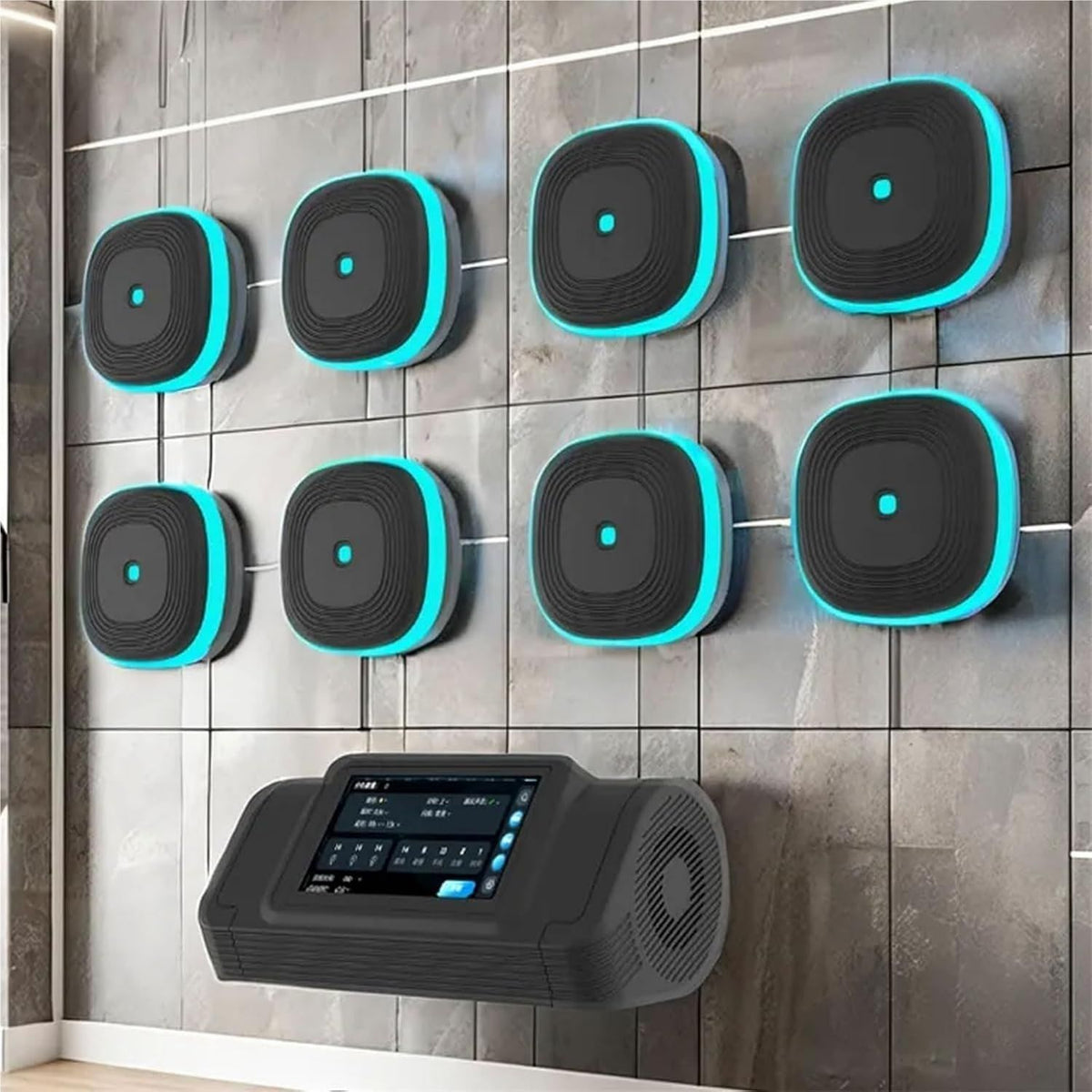 Machine de boxe musicale – montage mural, avec télécommande, connexion Bluetooth, 10 modes