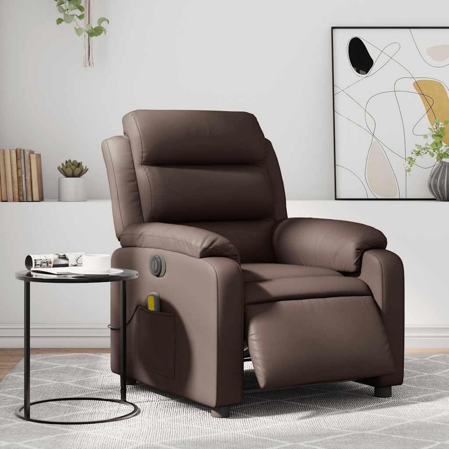 Fauteuil de massage – réglable, marron