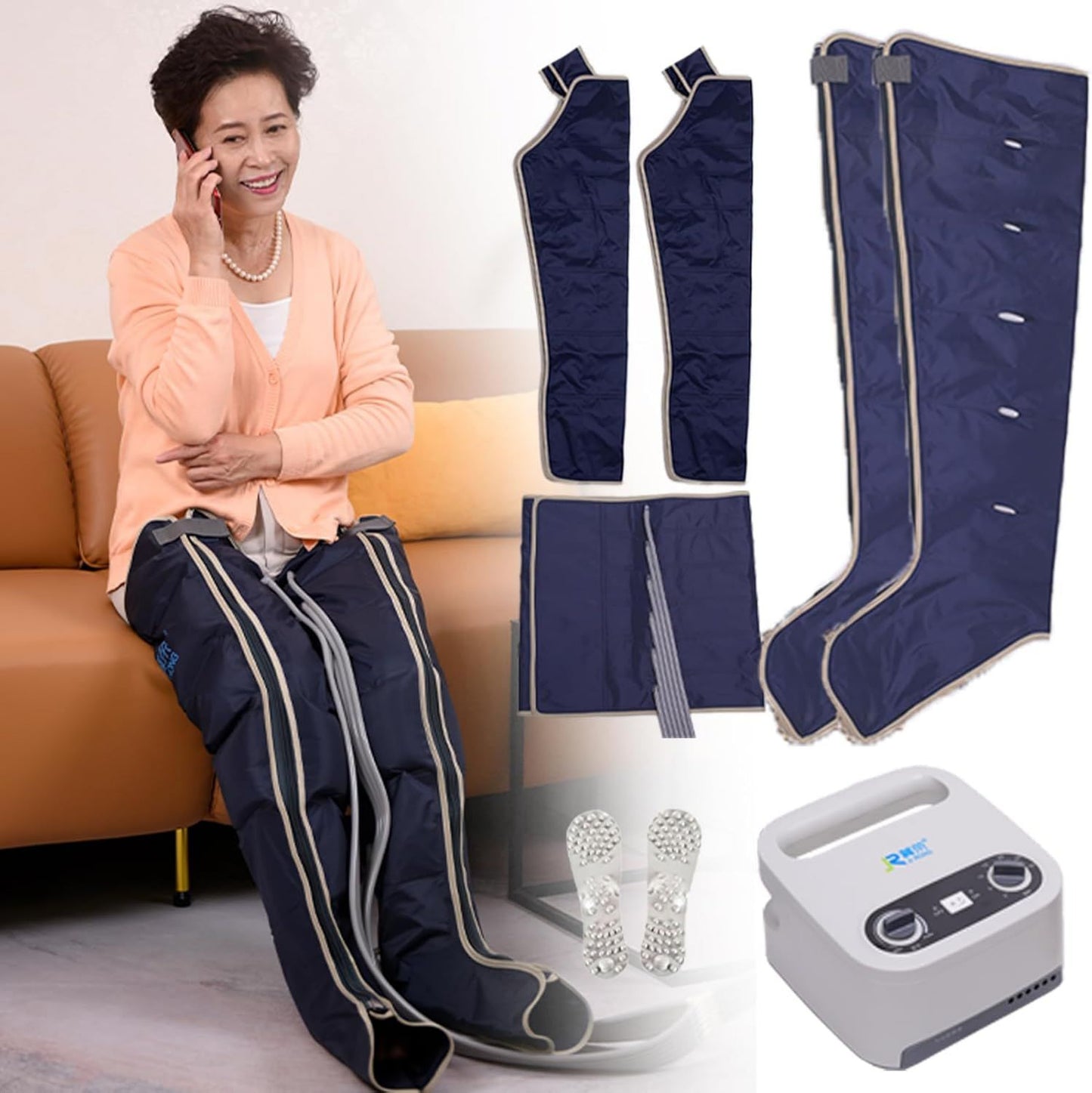 Bottes de pressothérapie - massage par compression d'air