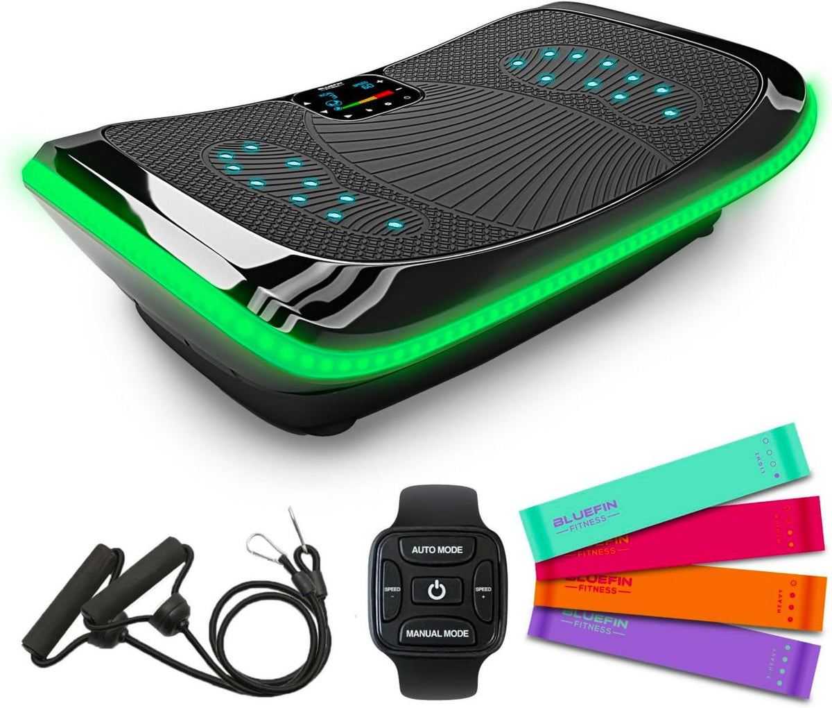Bluefin Fitness Plateforme vibrante - fonctionnement silencieux, technologie 3D/4D