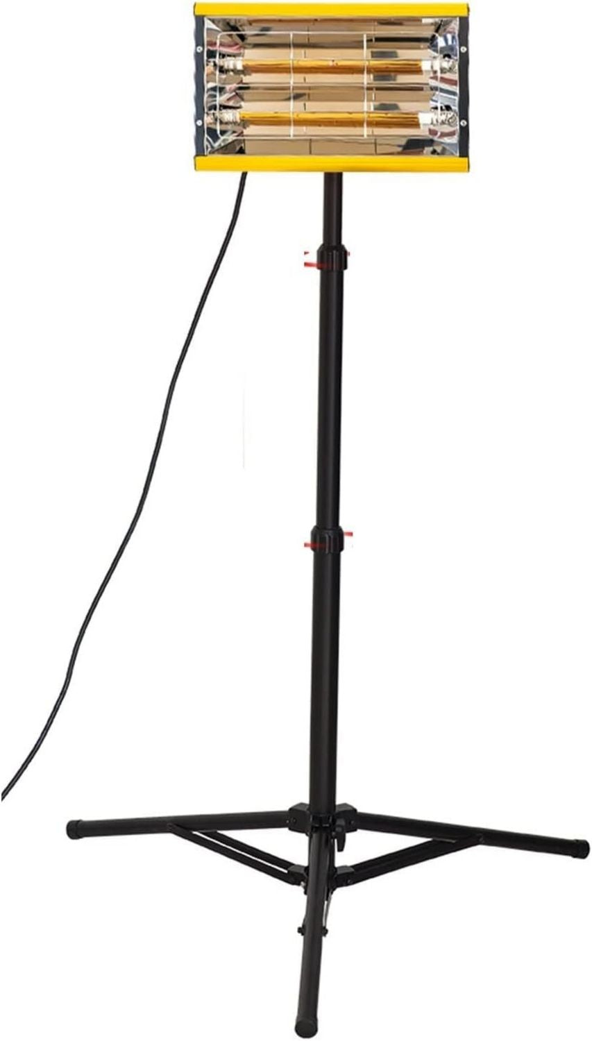 2000W peinture infrarouge lampe de poche chauffe-lunettes cuisson lumineuse courte: avec chauffage