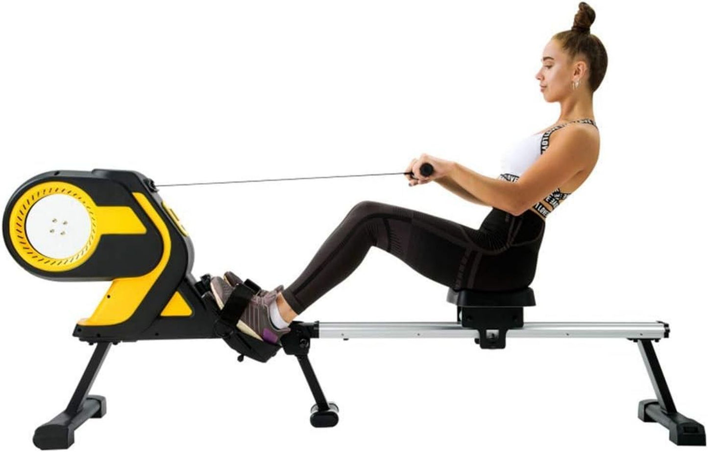 Rameur – résistance magnétique, pliable, avec écran, usage à domicile, 46 Pouces