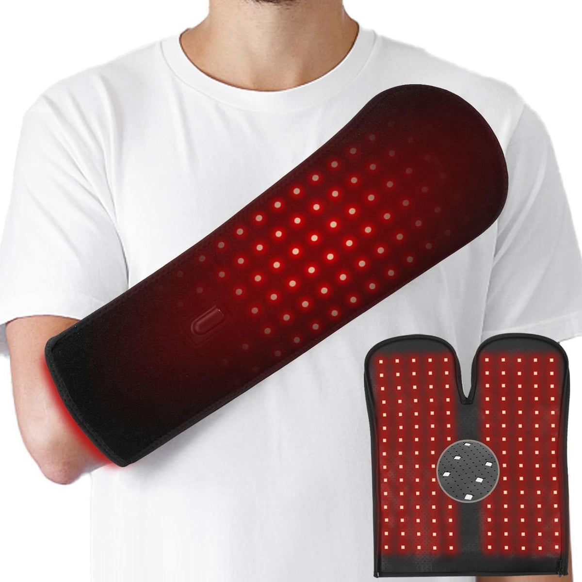 Appareil de luminothérapie rouge - affichage LED, 5 x 17, 8 cm, 150 LED