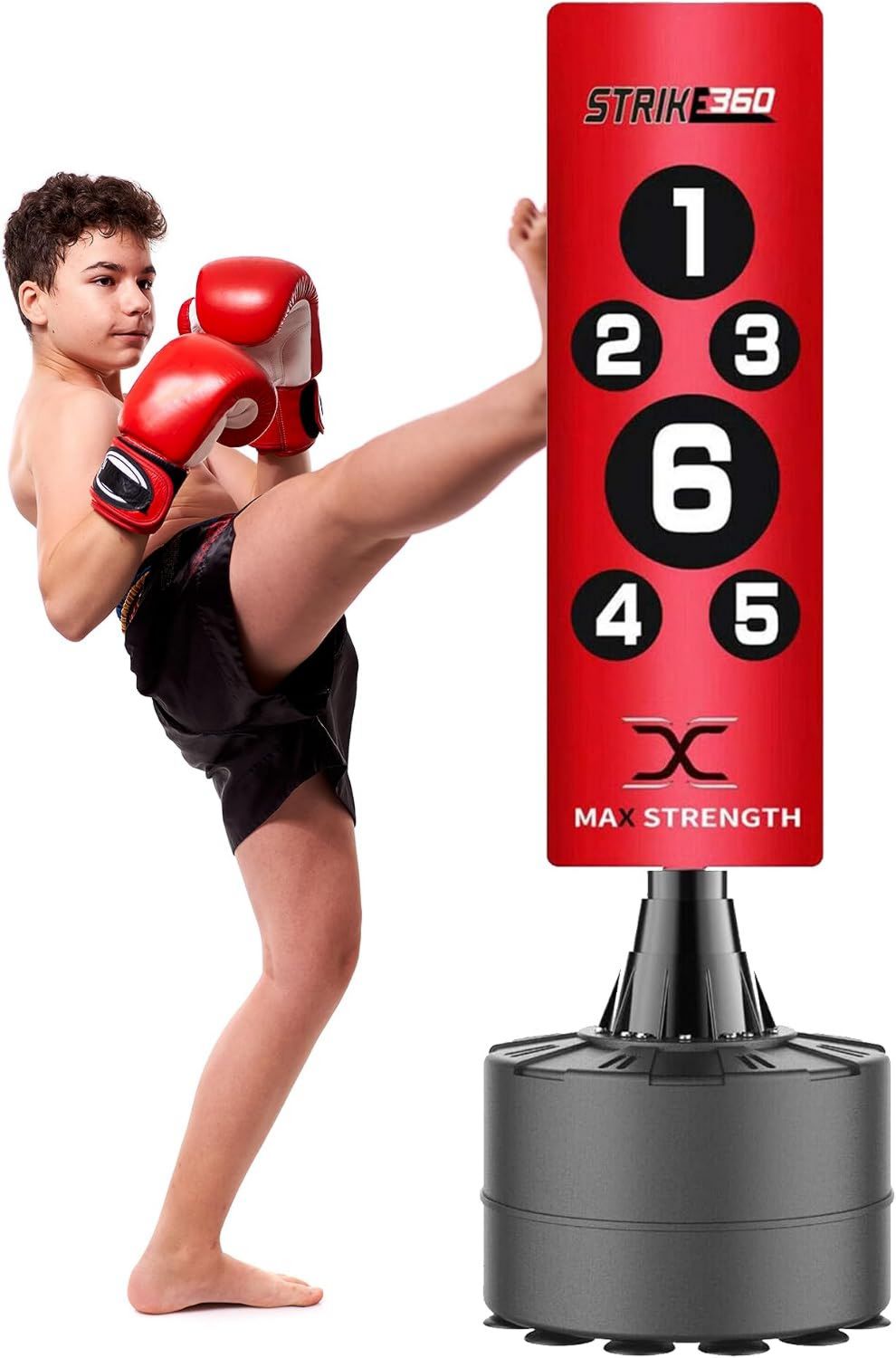Sac de frappe: sur pied, 2 m, MAXSTRENGTH
