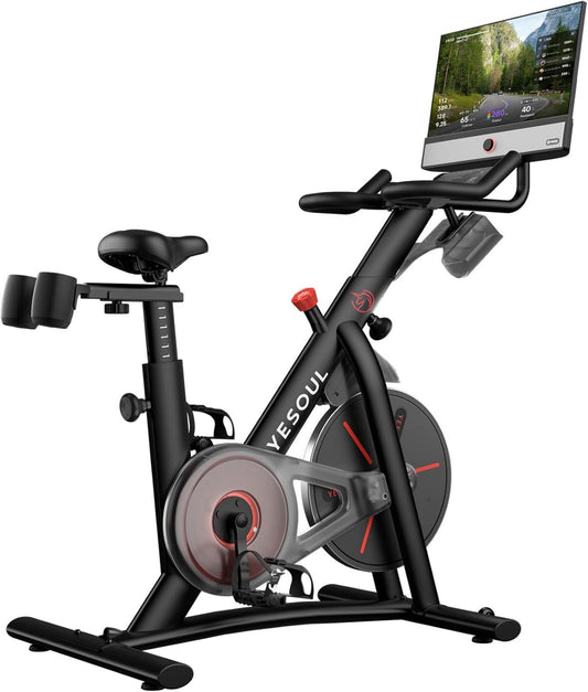 Vélo d'appartement - G1M, résistance magnétique, fonctionnement silencieux, pivotant, avec écran, 30W