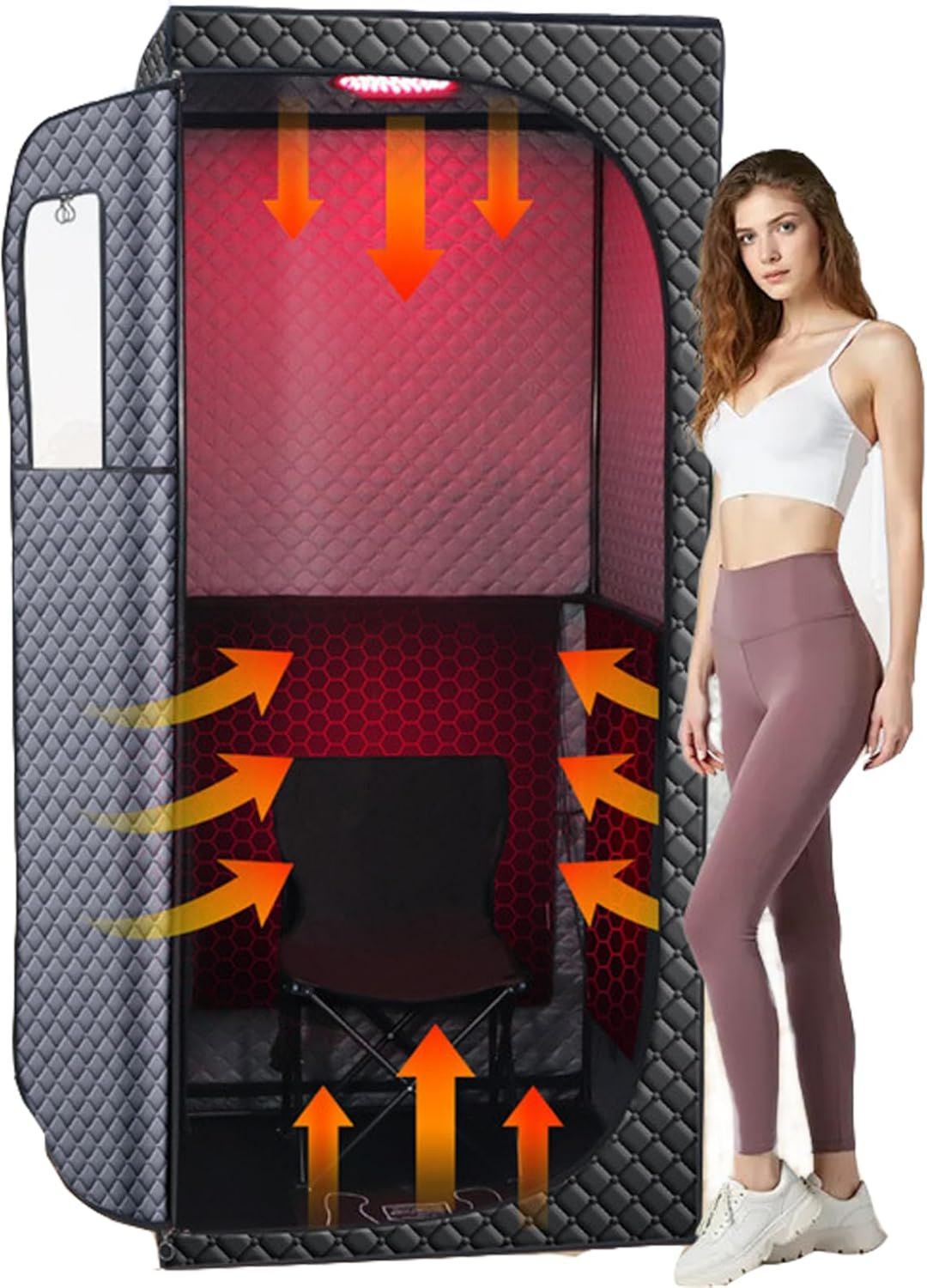 Sauna vapeur portable: réglable, avec chauffage, format portable, usage à domicile, 1500 W