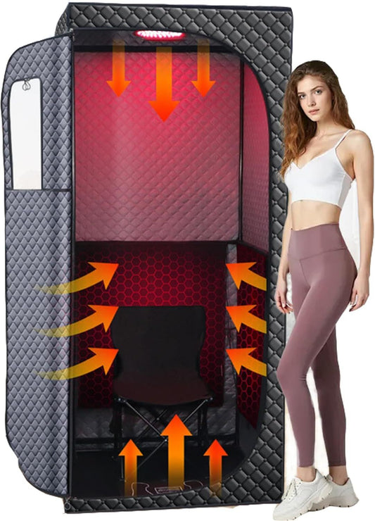 Sauna vapeur portable: réglable, avec chauffage, format portable, usage à domicile, 1500 W