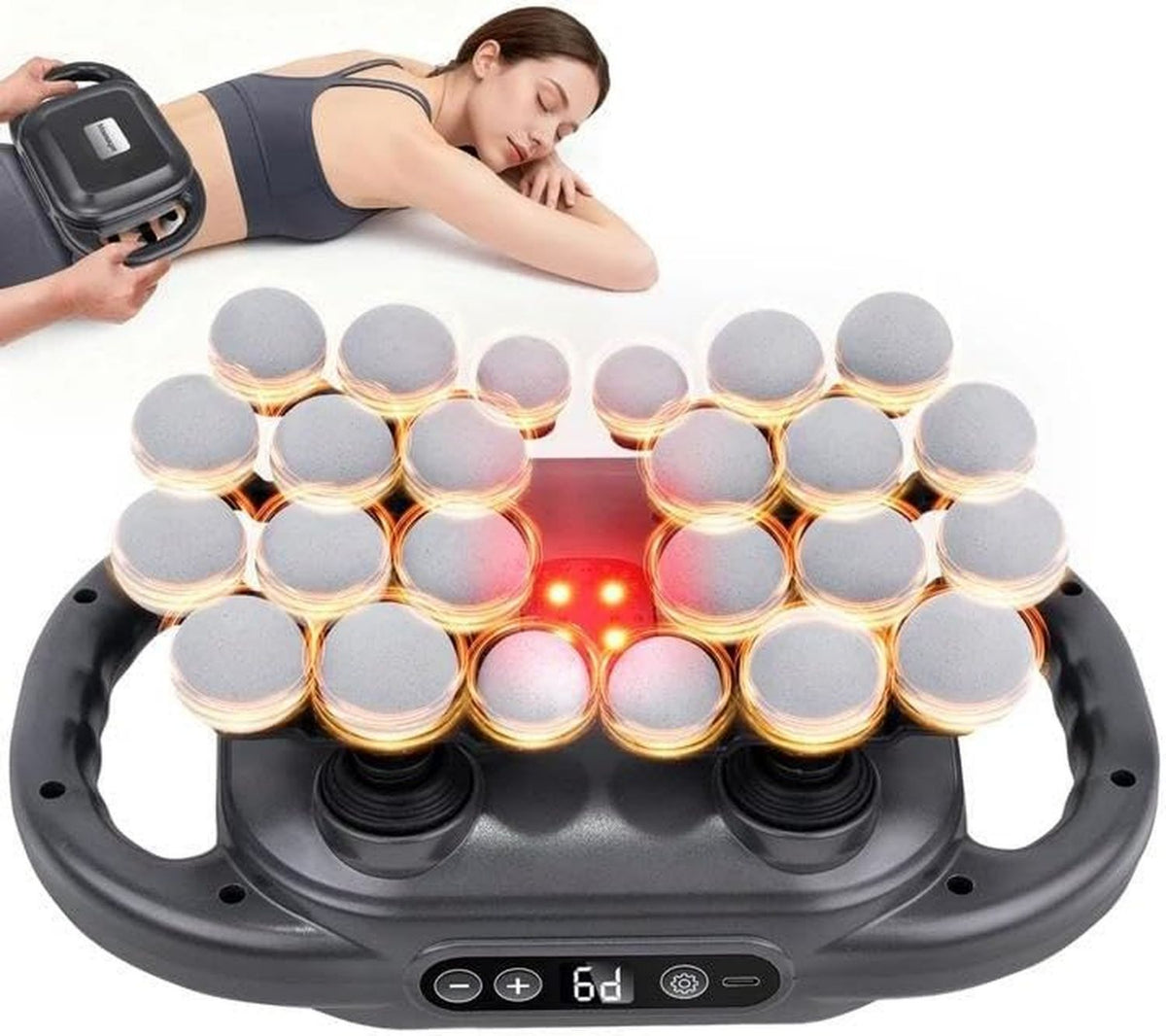 Pistolet de massage: fonctionnement silencieux, 9 niveau x, 9 modes, JIASHENG