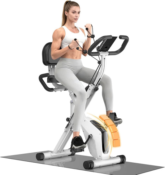 Vélo d'appartement - résistance magnétique, résistance réglable, pliable, 150 kg