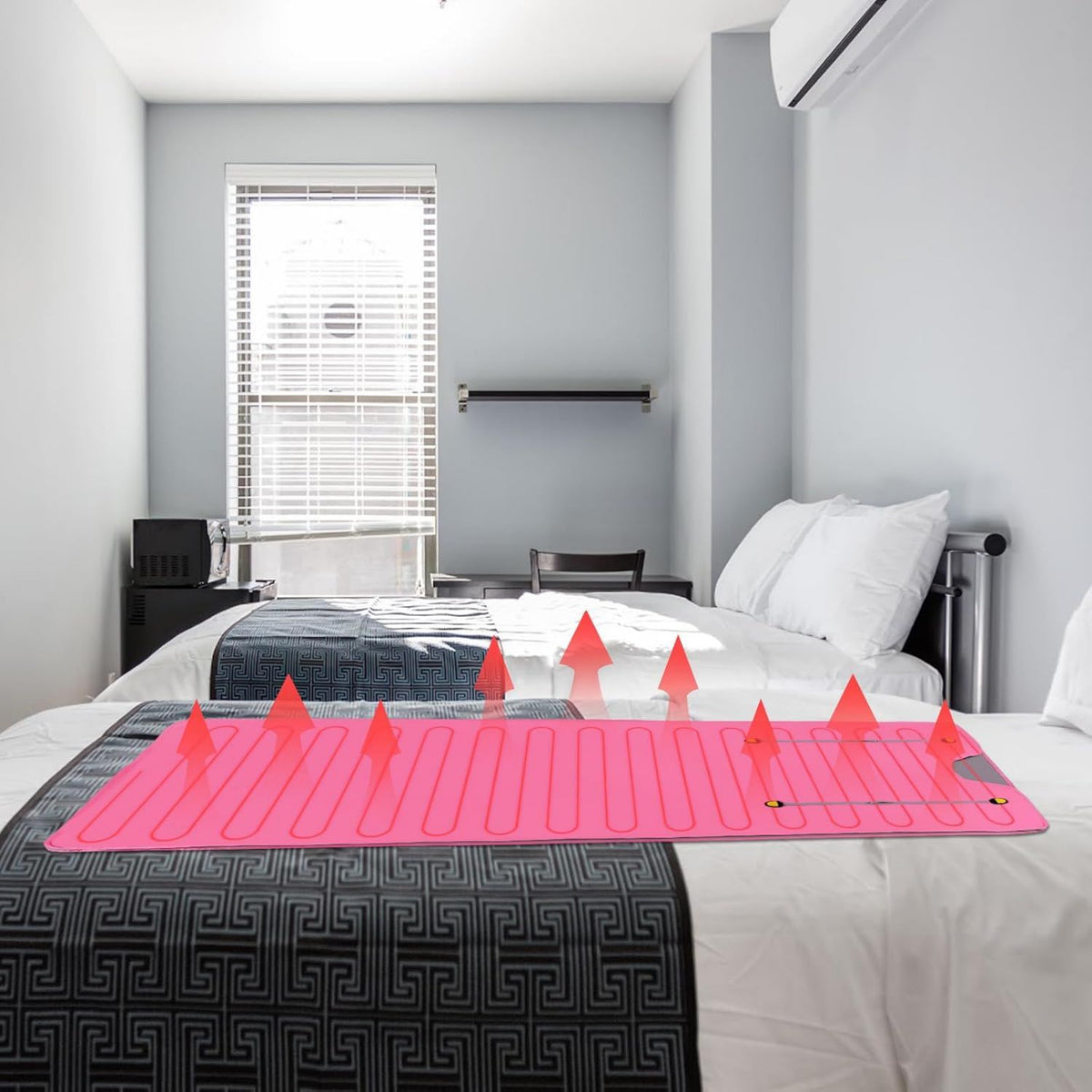 Couverture de sauna infrarouge: infrarouge lointain, format portable, rose