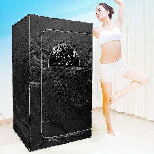Sauna vapeur portable - pliable, format portable, 100 x 80 x 170cm, 1000W, 5 l, noir