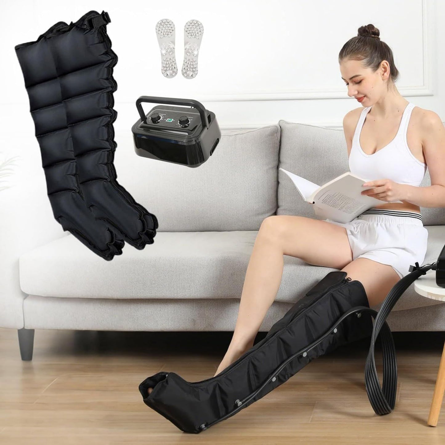 Bottes de pressothérapie – A01, 6 Chambres