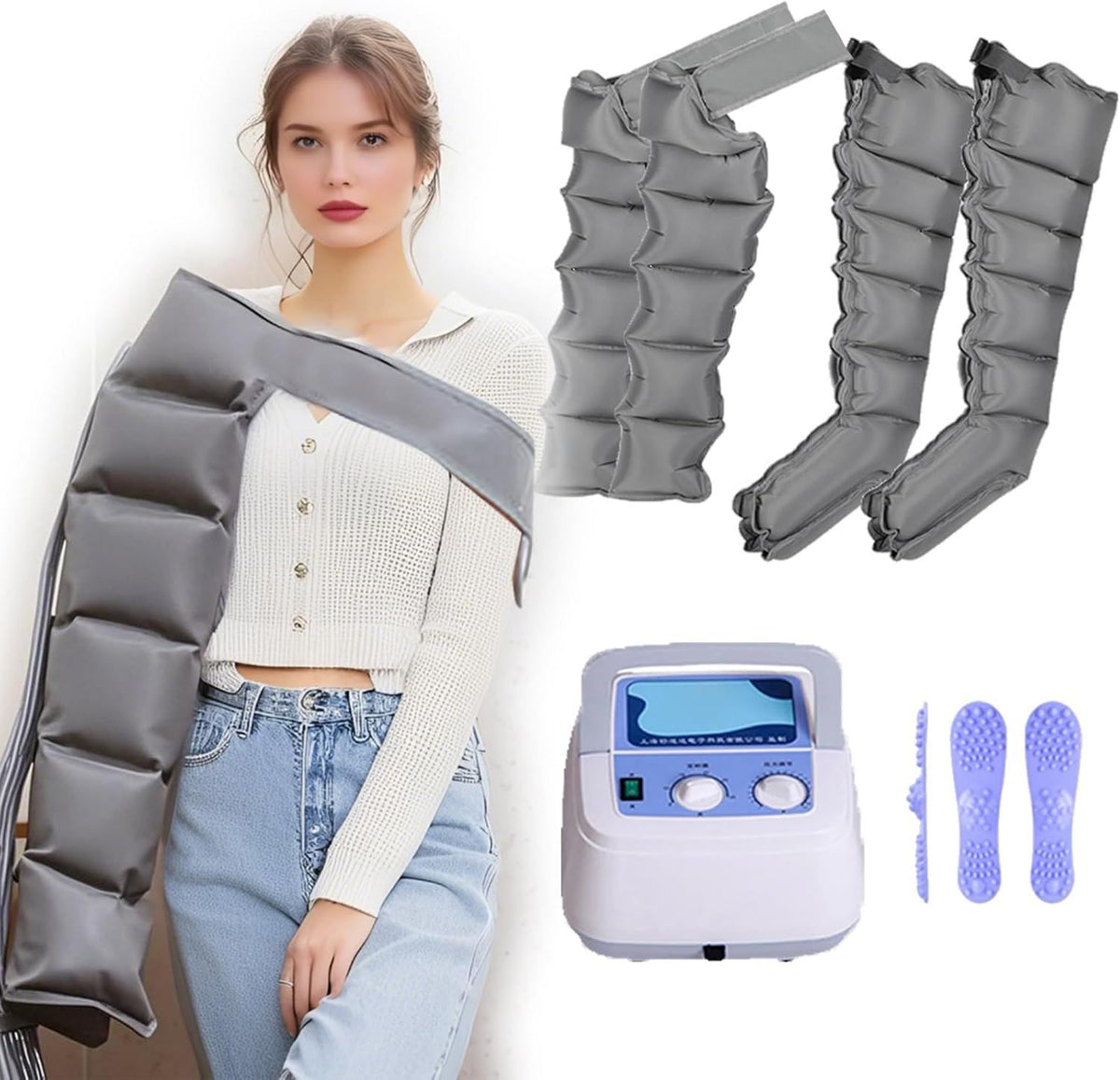Bottes de pressothérapie - massage par compression d'air