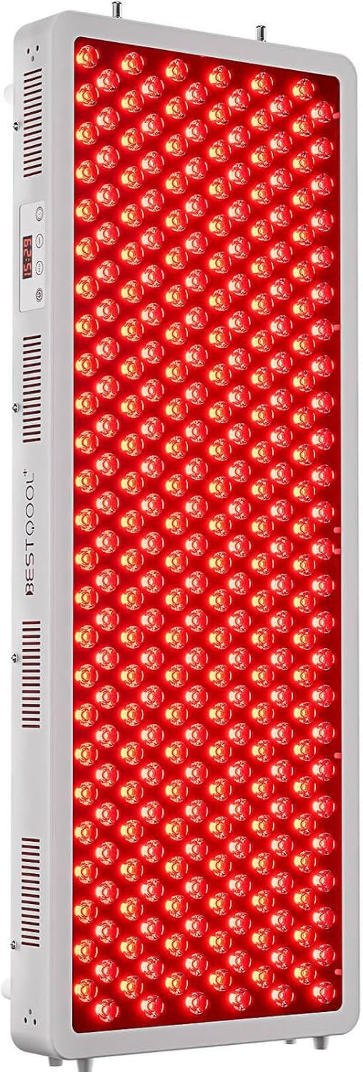 BestQool appareil à lumière rouge – affichage LED, 500 W, 300 LED