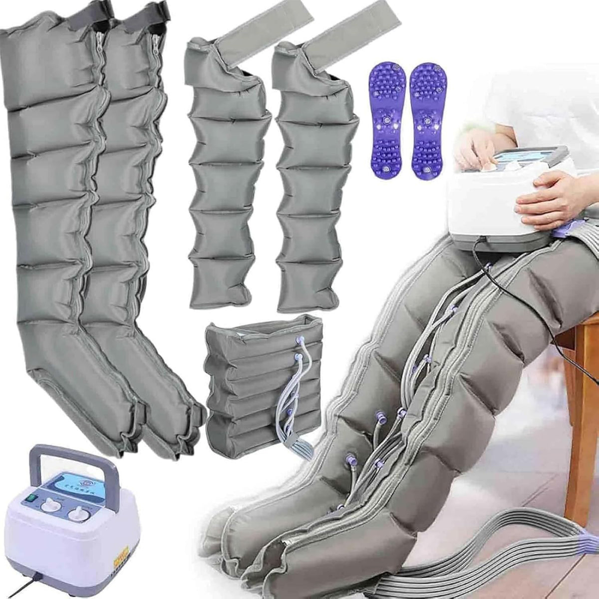 Bottes de pressothérapie - massage par compression d'air