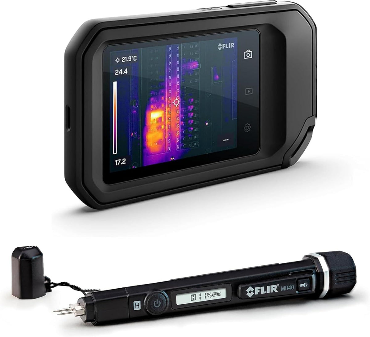 C5 Caméra thermique compacte avec Wi-Fi: format compact, avec caméra, connexion Wi-Fi, format portable, FLIR C5 MR40