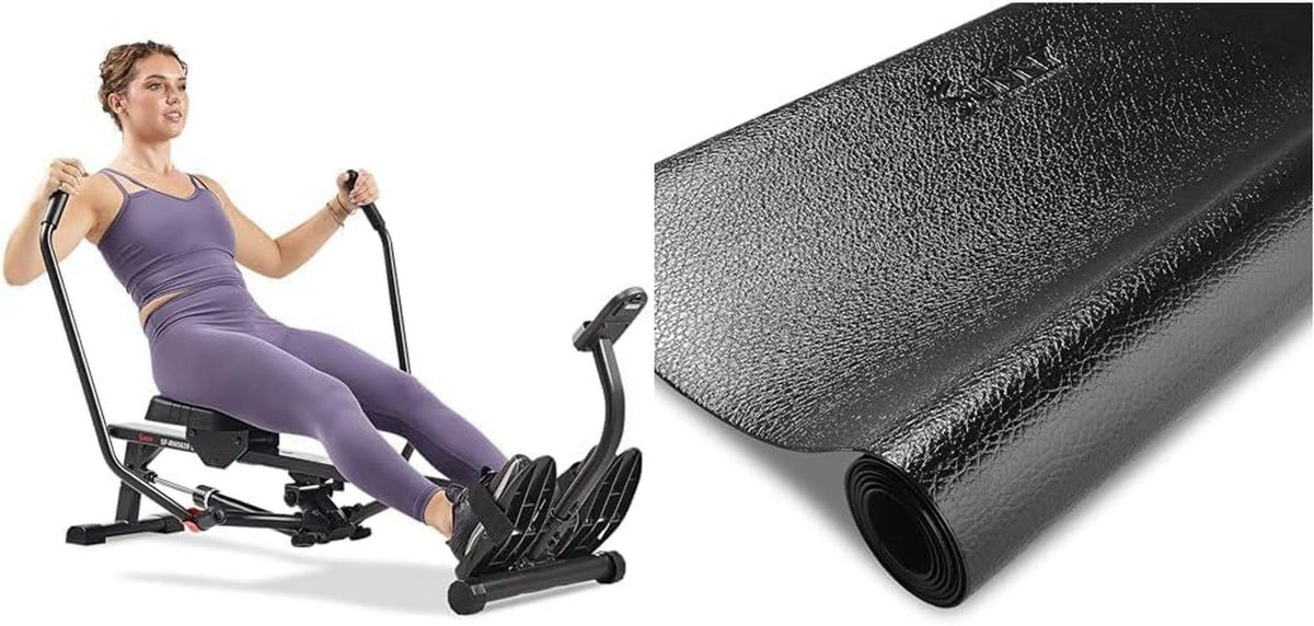 Sunny Health & Fitness Rameur - en mousse EVA, format compact, usage à domicile