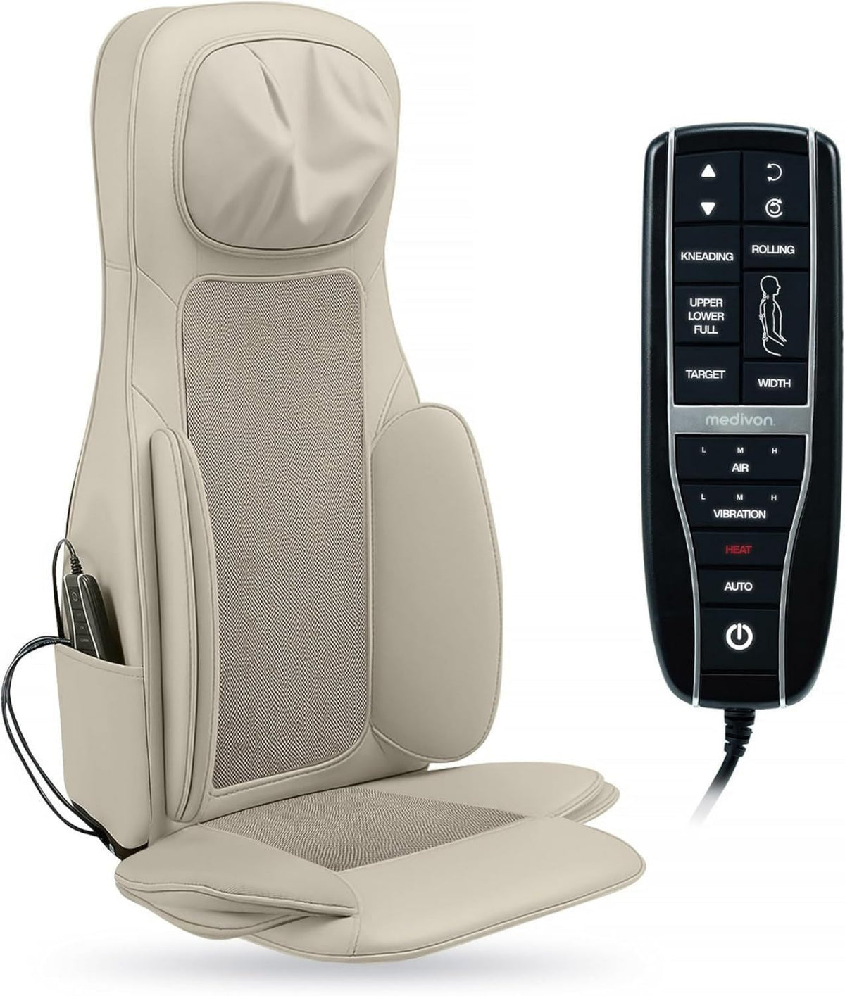 Matelas: massage Shiatsu, massage par compression d'air, avec chauffage