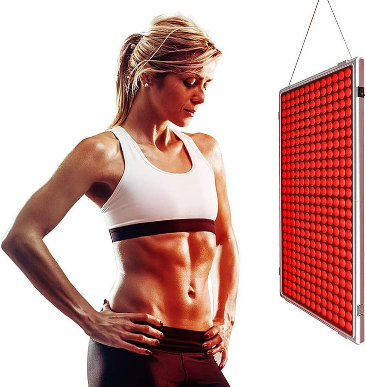 Appareil de luminothérapie rouge: affichage LED, 60W, 388 LED
