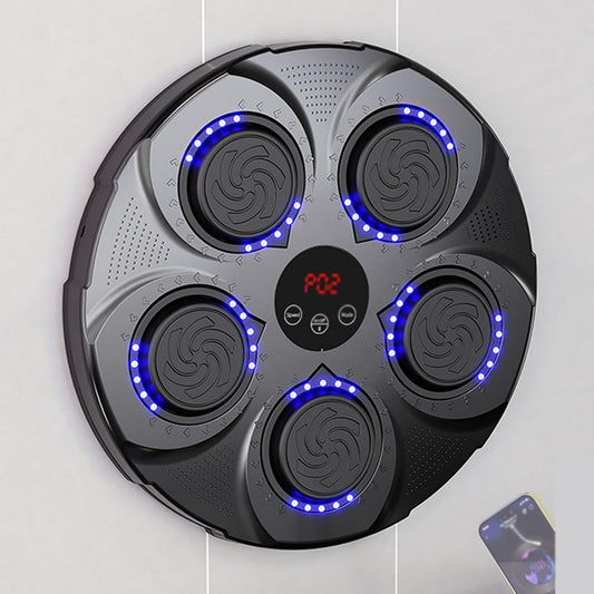 Machine de boxe musicale – montage mural, connexion Bluetooth, usage à domicile, noir