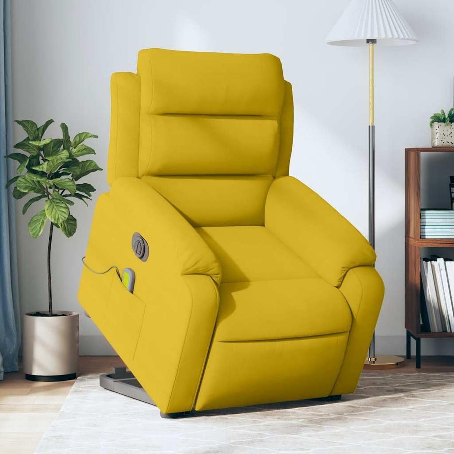 Fauteuil de massage – réglable, jaune