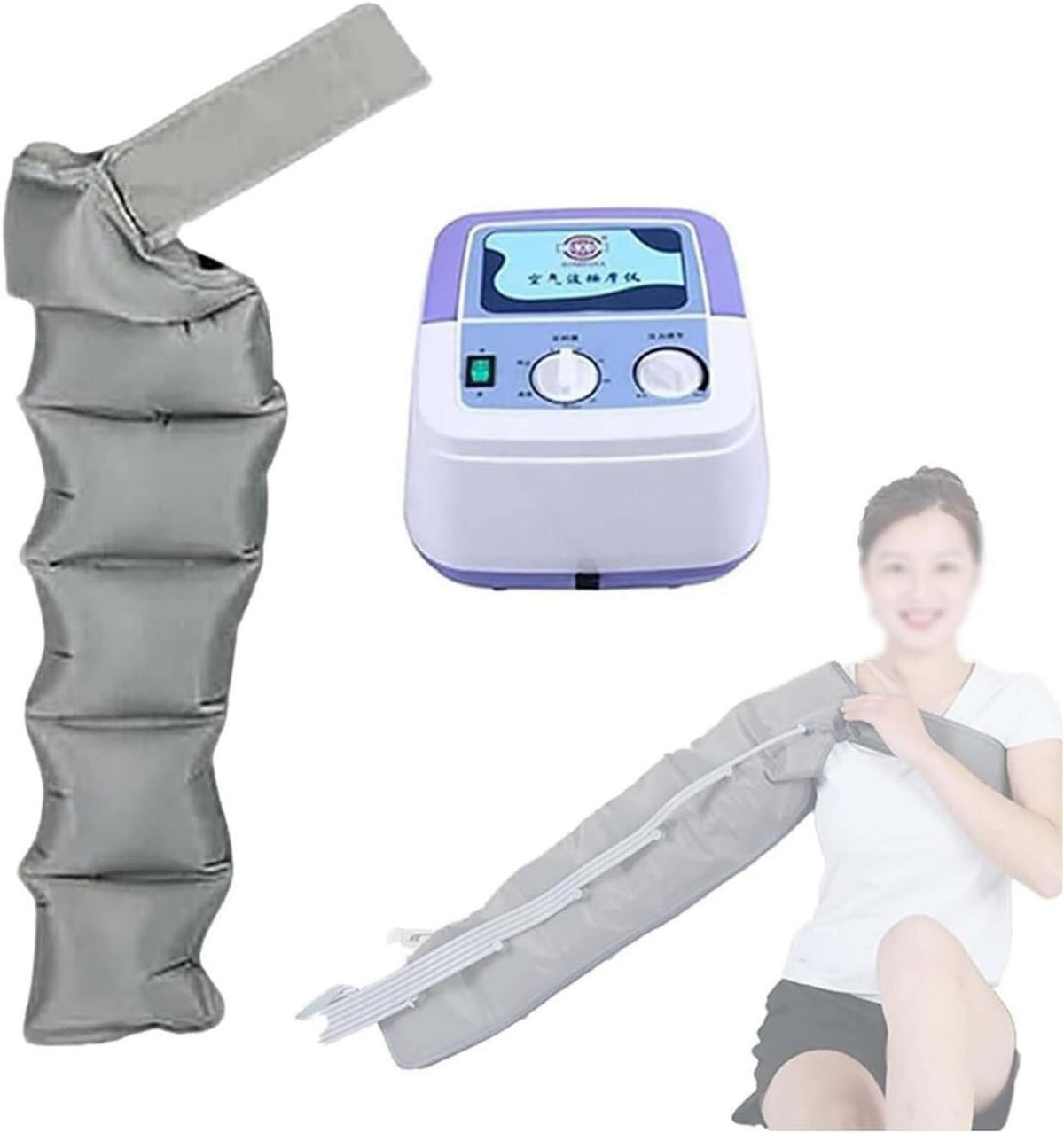 Bottes de pressothérapie - massage par compression d'air, 6 chambres