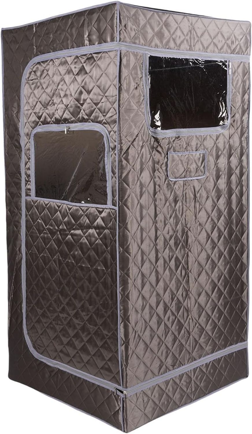 Cabine de sauna infrarouge: avec télécommande, résistant à l'eau, format portable, usage à domicile, 35.4 x 35.4 x 70, 3.0L, 220V