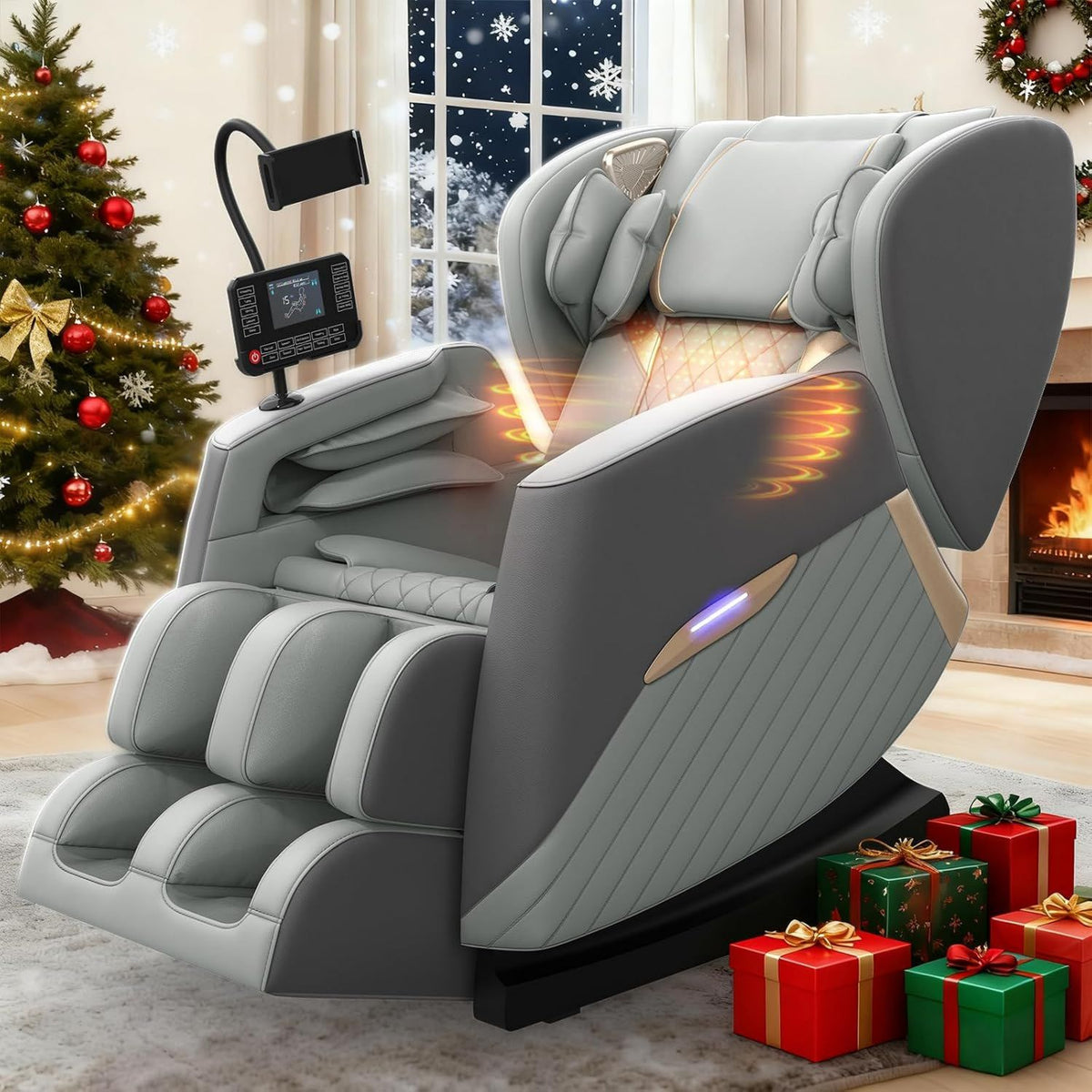 Fauteuil de massage – structure gonflable, connexion Bluetooth, avec chauffage