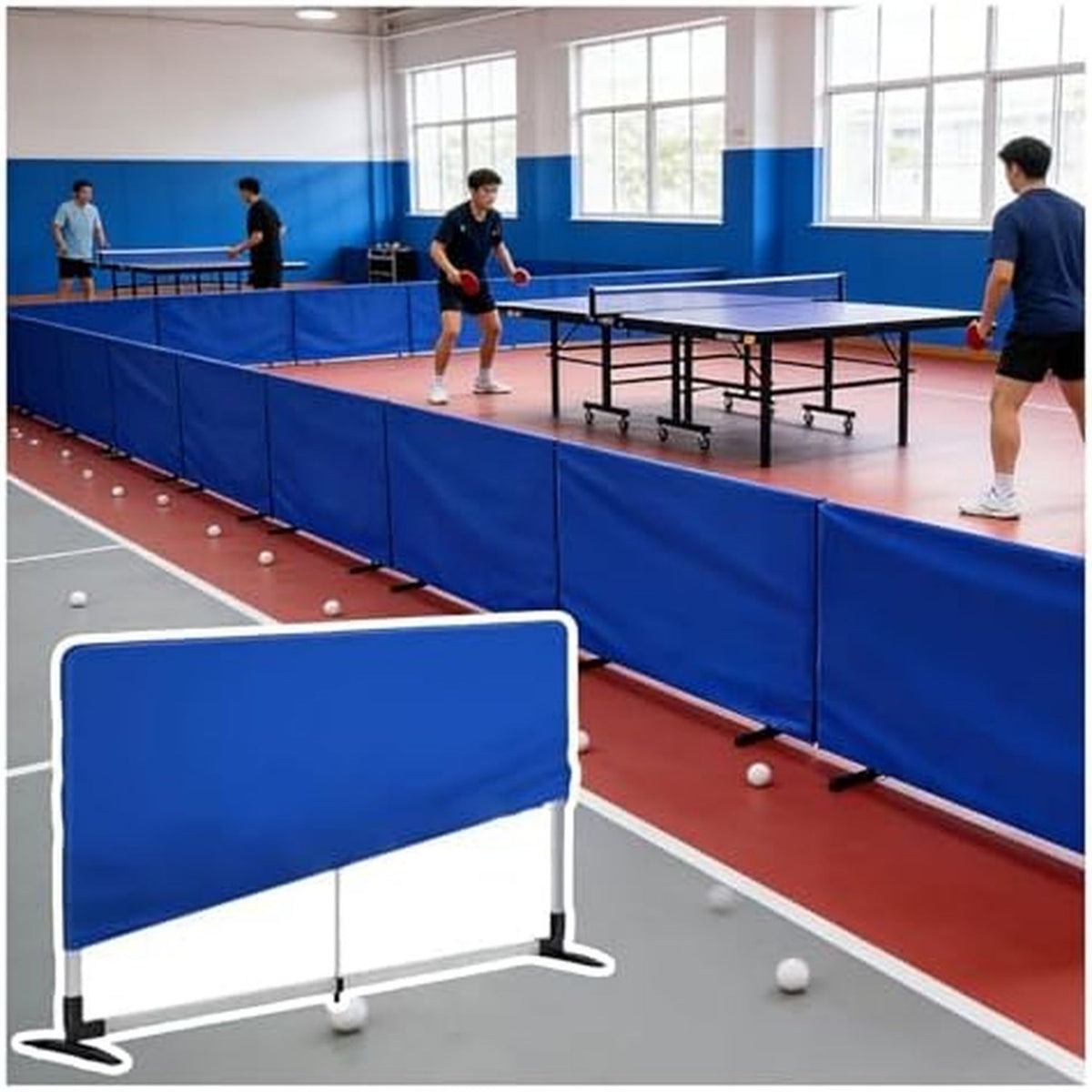 Barrière de tennis de table - pliable, usage professionnel