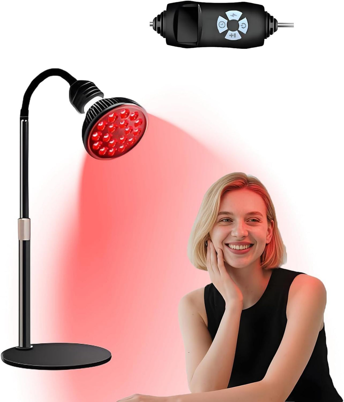 Appareil de luminothérapie rouge - avec minuterie, affichage LED, 660 nm, 850 nm, 54 W, 5 niveau x