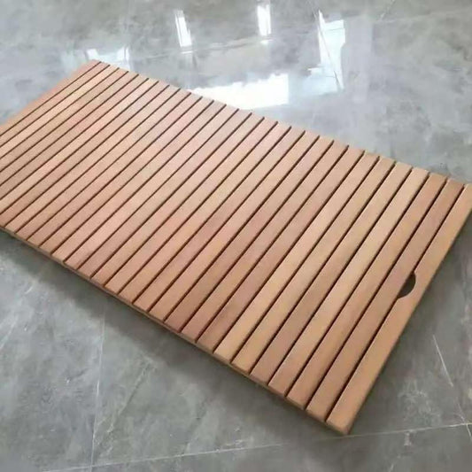 Tapis de douche en teck personnalisable 81 – 3 x 106, 7 cm