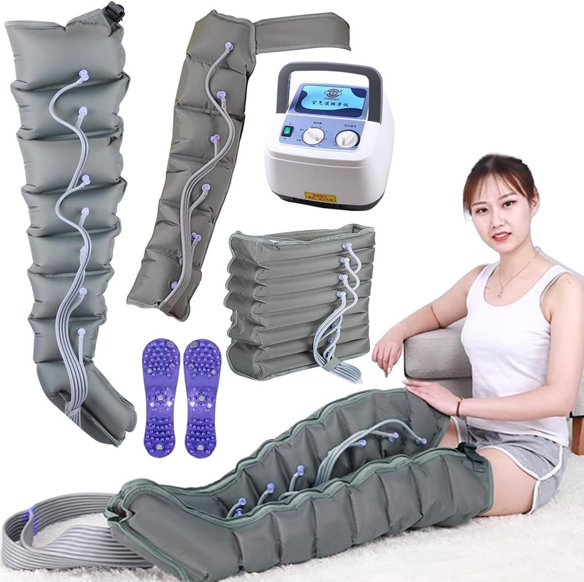 Bottes de pressothérapie: massage par compression d'air
