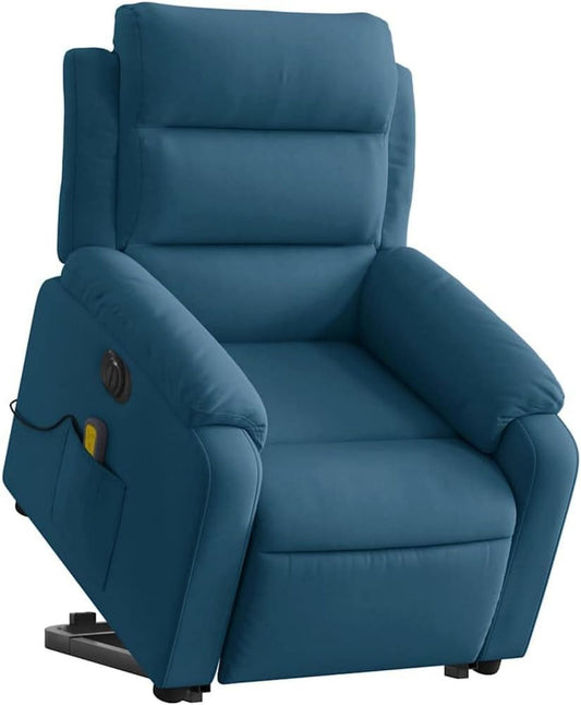 Fauteuil de massage: réglable, bleu
